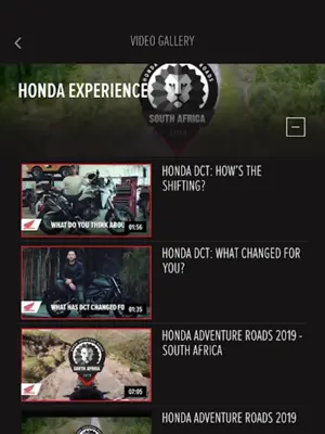 Honda Motorcycles Europe android App screenshot 3