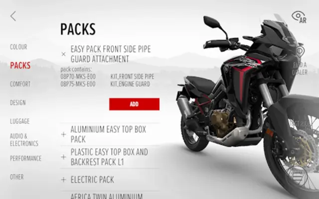 Honda Motorcycles Europe android App screenshot 5